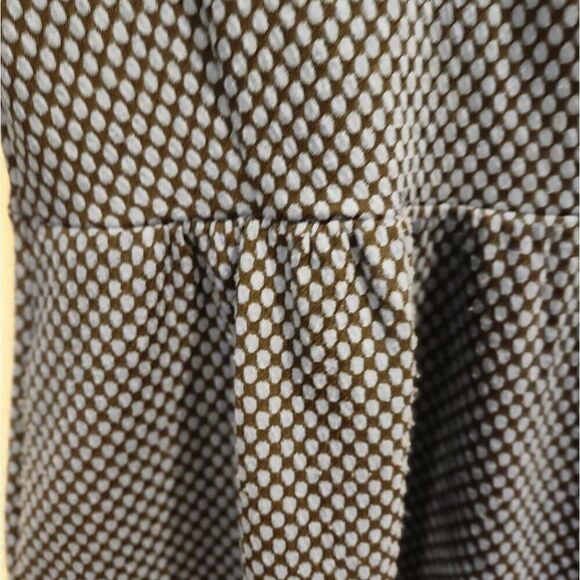 Anthropologie HD in Paris Blue Black Polka Dot Dress Size Small - Picture 8 of 8